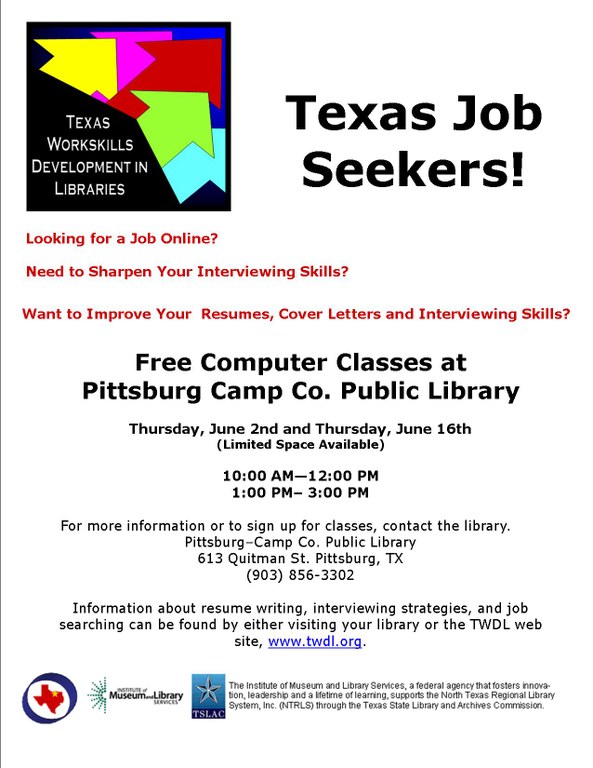 Texas Job Seekers Poster